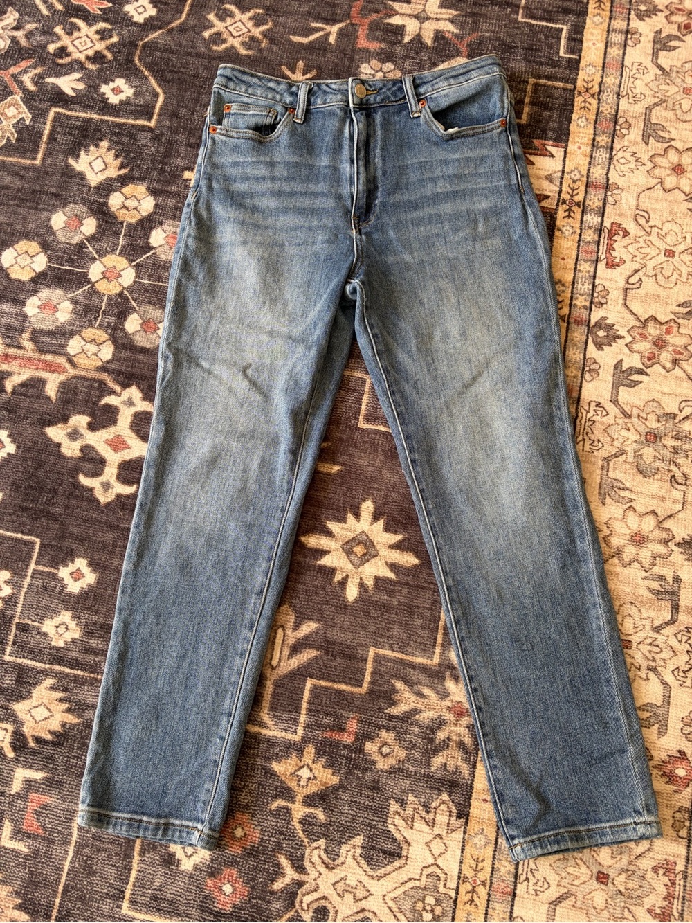 Classic Women's TNR Blue Denim Jeans - Casual Straight Fit